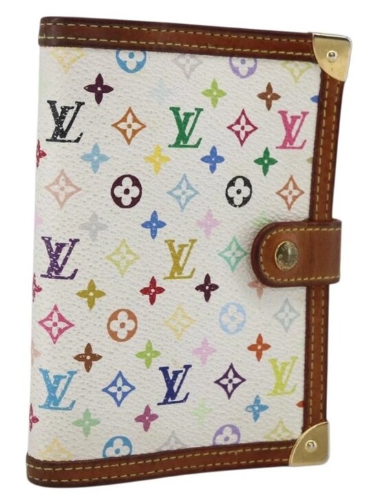 Louis Vuitton Accessories - LOUIS VUITTON Multicolor Agenda PM Day Planner Cover White R21074 LV Auth 170796